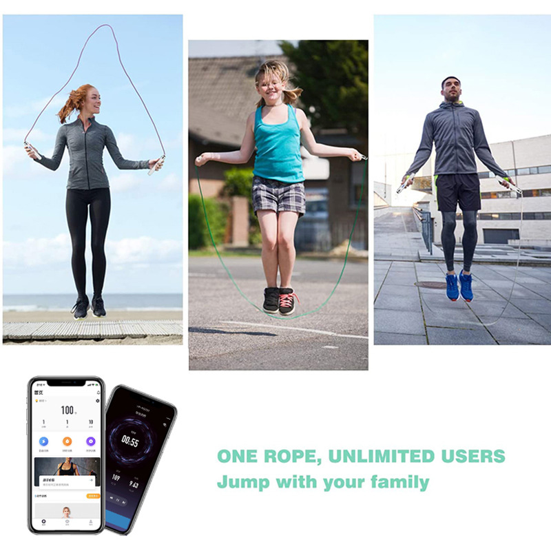 3M Einstellbare Geschwindigkeit Smart Digital PVC Sprungseil Smart Sprungseil Einstellbare Übung Kalorienzähler