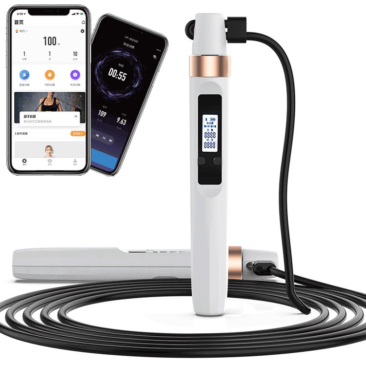 Verstellbar geladener Stahldraht, das Sprungseil unterstützt Smart Sports Home Fitness Counter