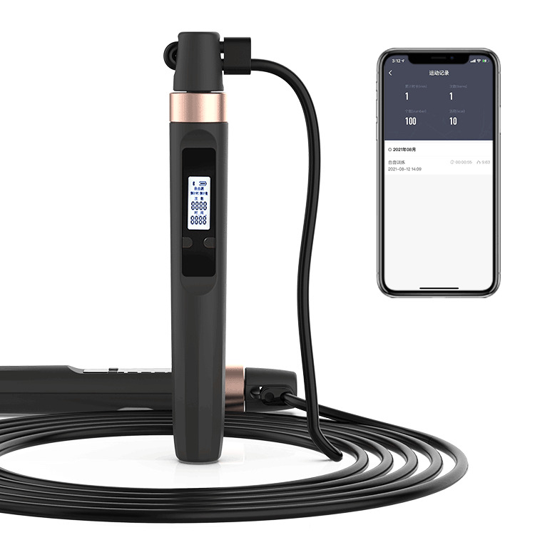 Verstellbar geladener Stahldraht, das Sprungseil unterstützt Smart Sports Home Fitness Counter