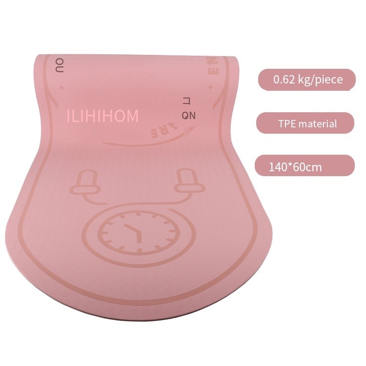 Urich EG0195 TPE-Quadrat-Skipping Pad Pink Wasserdicht / Öko-freundlich Yoga Sprungseilmatte
