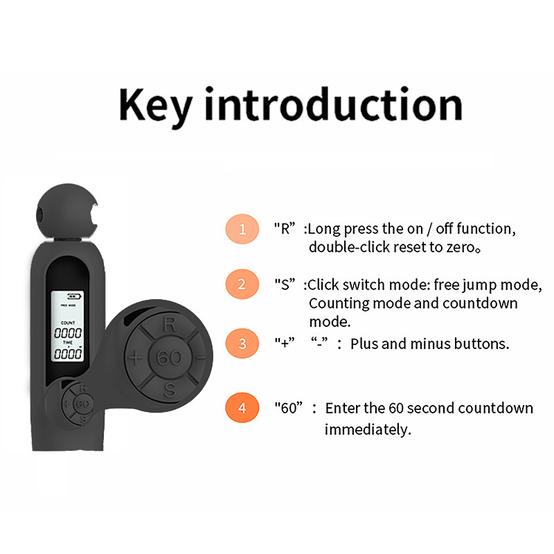 Ersetzbares Seil Fettverbrennung Sport Profi Smart Elektronische Zählung Sprungseil Nicht Bluetooth